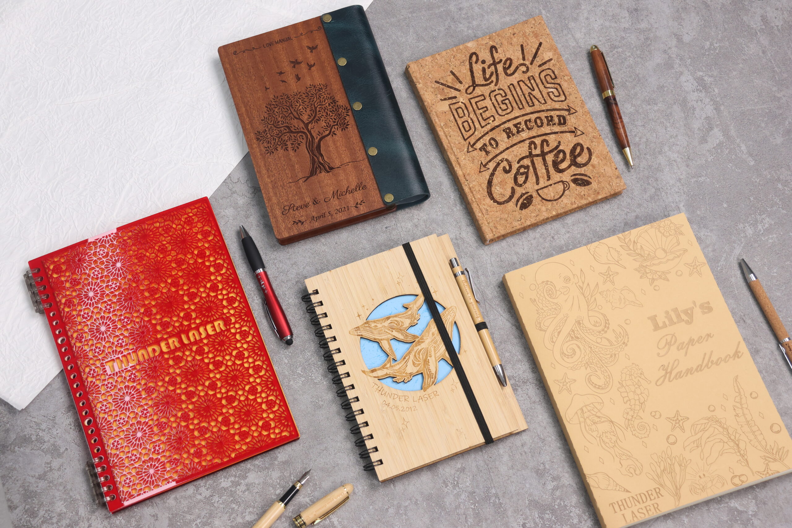 雕刻 切割 木材 文具行业 笔记本