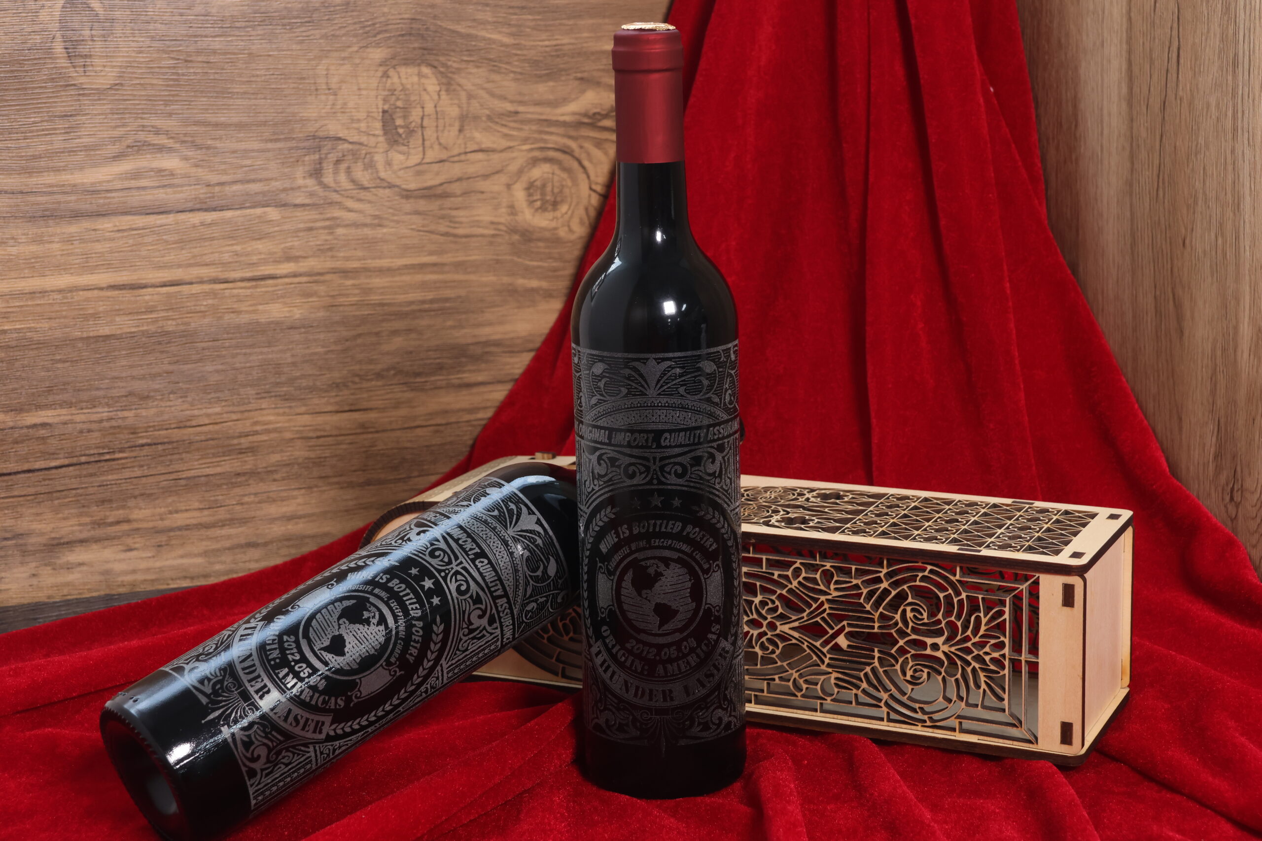 雕刻 玻璃 包装行业 红酒瓶